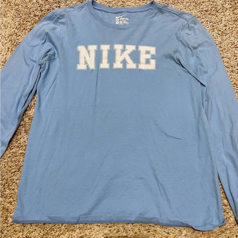 Nike Light Blue Long Sleeve Tee